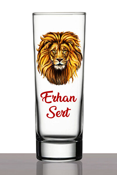 KadehSepeti Kişiye Özel Aslan Votka/kokteyl Bardağı