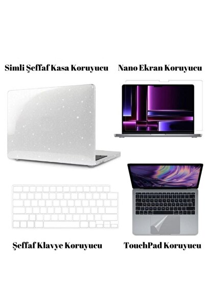 Nezih Case Macbook Pro 14 inç M3 / M3 Pro / M3 Max A2992 A2918 Uyumlu Kılıf 3...