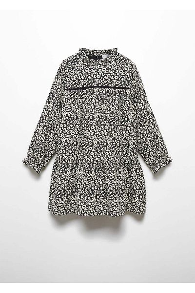 MANGO Kids Rochie Neagra Pentru Copii