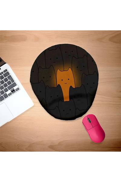 UcuruStore Ειδικό οβάλ ποντικομαξιλαράκι με στήριγμα καρπού για γάτες