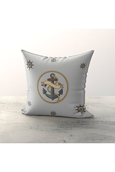 Talia Home Husă de pernă pentru cameră pentru copii cu model ancoră, pachet d...