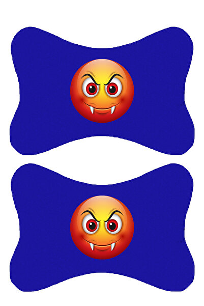 1araba1ev Комплект от 2 броя ортопедични сини възглавници за кола с емболизир...