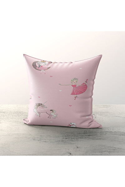 Talia Home Husă de pernă pentru copii și camere pentru bebeluși cu model Pink Girl, 3 piese TLAKR-297