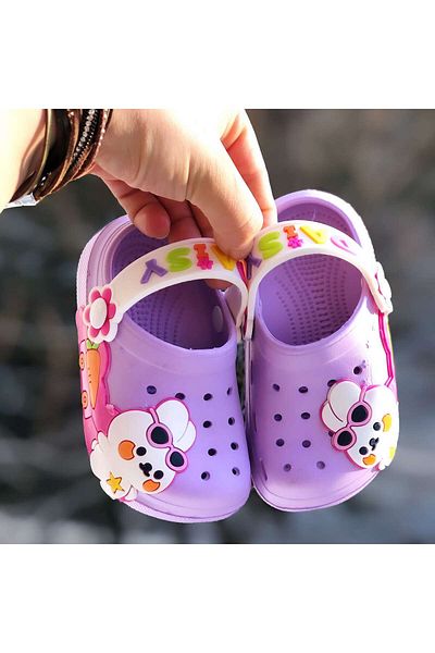 Pandalina Children's sandals slippers cute rabbit Bubu&dudu figured non-slip Phylon (light) sole sandals
