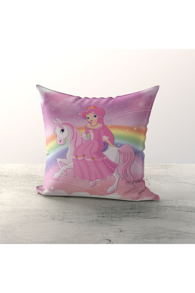 Talia Home Σετ μαξιλαριών ριχτάρι 3 τεμαχίων με σχέδιο πριγκίπισσας για κορίτ...