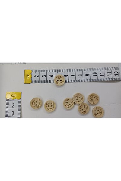 Tuhafiş 12 قطعة من أزرار دمية الدبدوب الطبيعية للشجرة