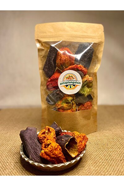 Antepten Gelsin Kurutulmuş Karışık- Dolmalık Patlıcan,Biber- 1 paket(23-25 adet)