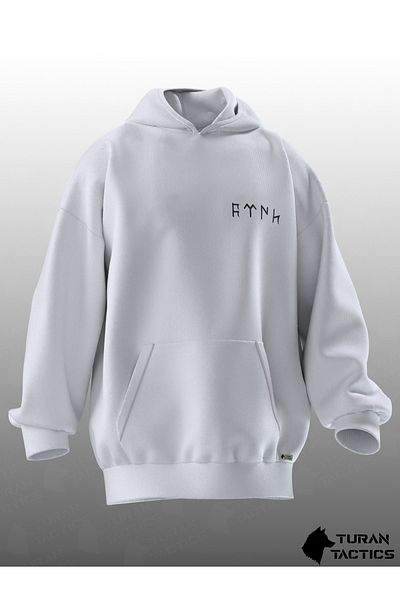 TURAN TACTICS GOKTURKÇE TURKISH WRITTEN OVERSIZE HOODIE (UNISEX)