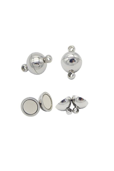 Hdg Μαγνητικό κλιπ κοσμήματα βραχιόλι κολιέ Συσκευή κλεισίματος κοσμημάτων διαμέτρου 8 mm - 20 σετ