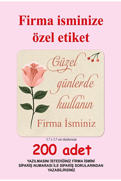 cabuk baskı Kuşe Sticker Güzel Günlerde Kullanın Paketleme & Kargo Etiketi İ...
