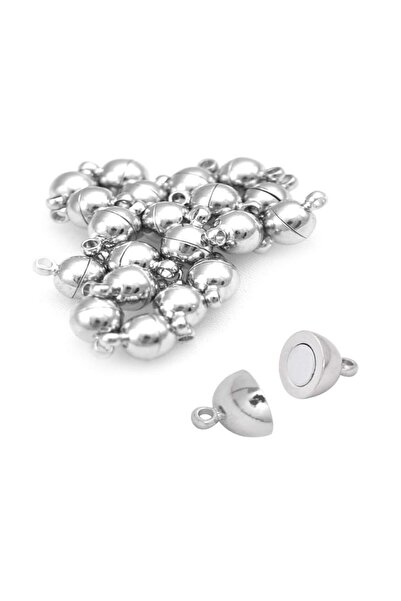 Hdg Μαγνητικό κλιπ κοσμήματος βραχιόλι κολιέ Συσκευή κλειδώματος κοσμήματος διαμέτρου 6 mm - 5 σετ