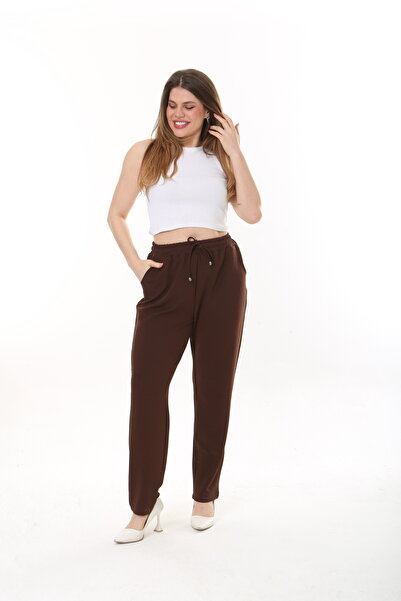 Era Lisa Relaxed Cut Lycra Elastic Waist Knitted Fabric Trousers