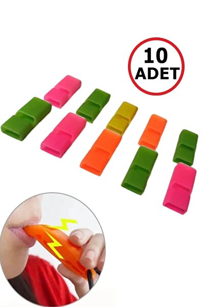 Hyd 10 Adet Oyuncak Düdük Plastik Deprem Düdüğü Karne Hediyesi Doğum Günü Hediyesi