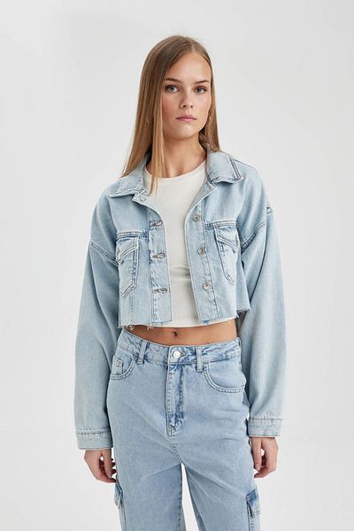 DeFacto Crop Jean Jacket B8288ax24sp