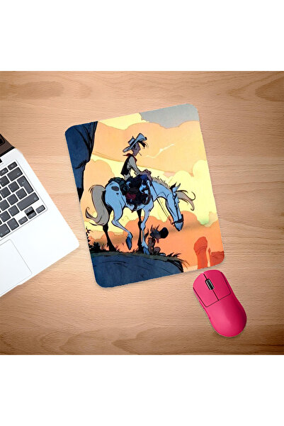 UcuruStore Atlı Kovboy Redkit Ορθογώνιο Mouse Pad με Στήριγμα Καρπού