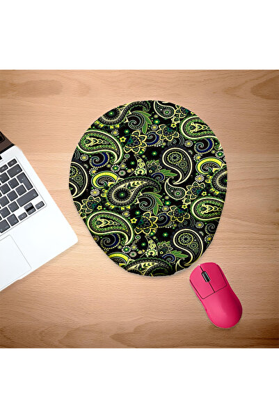 UcuruStore Πράσινο Οβάλ Μαξιλαράκι Ποντικιού με Στήριγμα Καρπού