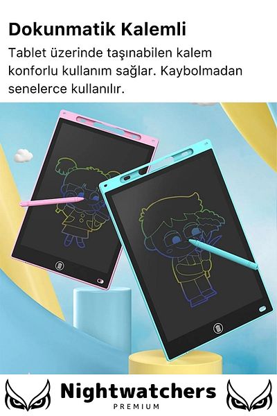 Nightwatchers Premium Lcd Screen Digital Drawing Tablet with Pen Writing Board Painting Picture 8.5 Inch Smart Tablet
