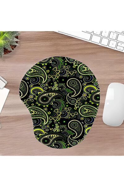 UcuruStore Suport pentru încheietura mâinii Green Shapes, cu design oval decu...