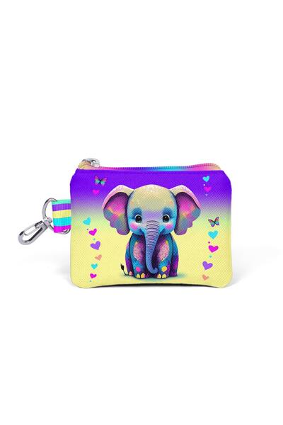 Coral High 21932 Geantă pentru copii model roz turcoaz cu model elefant