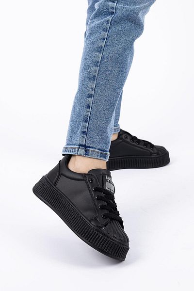 Getcho Belfas Women's Black Sports Shoes