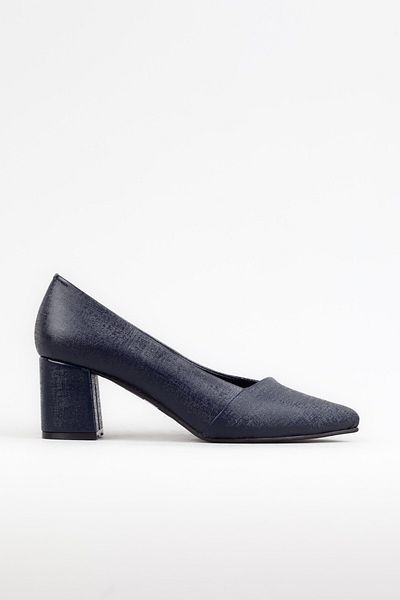 Adım Adım Women's Navy Blue Classic Heeled Shoes