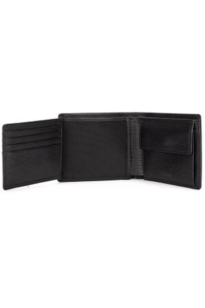 HEDİYEEVRENİ Classic Faux Leather Black Men's Money Wallet
