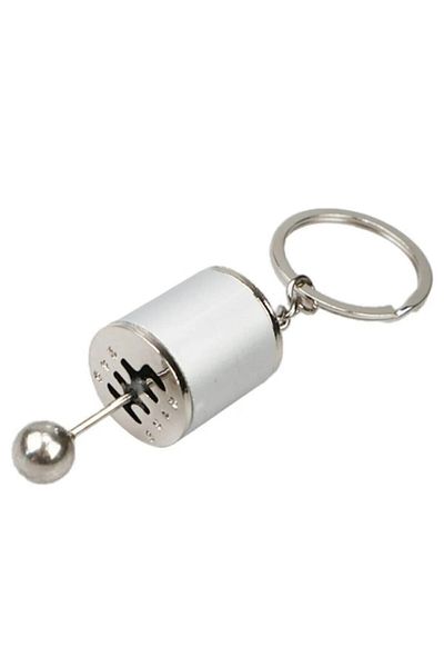 TRUSTMODA Movable Car Shift Keychain Six - Auto Keychain - Knob Metal Keychain