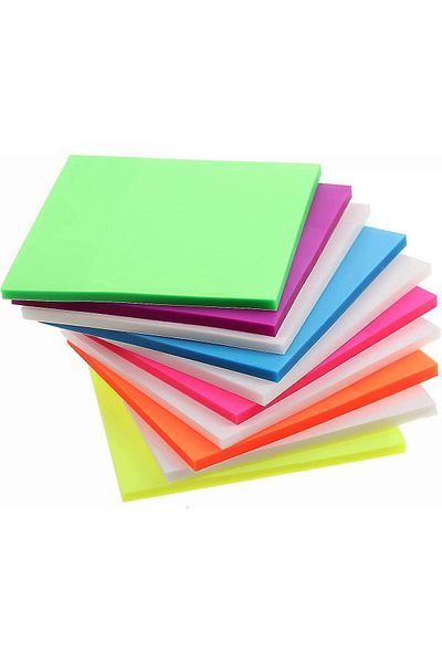 WINBOOK Adhesive Transparent Post It Yellow