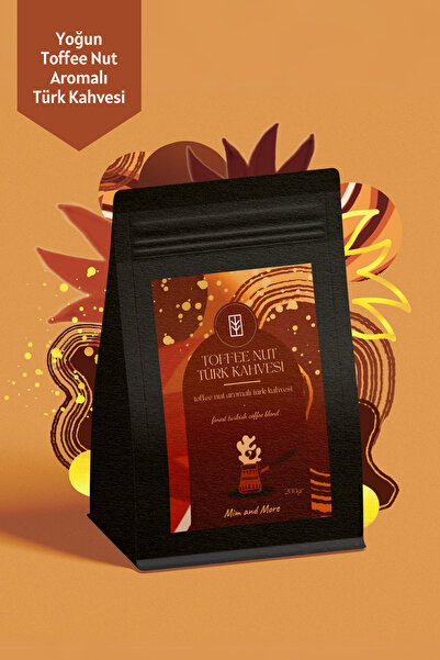 Mim and More Toffee Nut Turkish Coffee - Toffee Nut Aromalı Türk Kahvesi, 200 gr