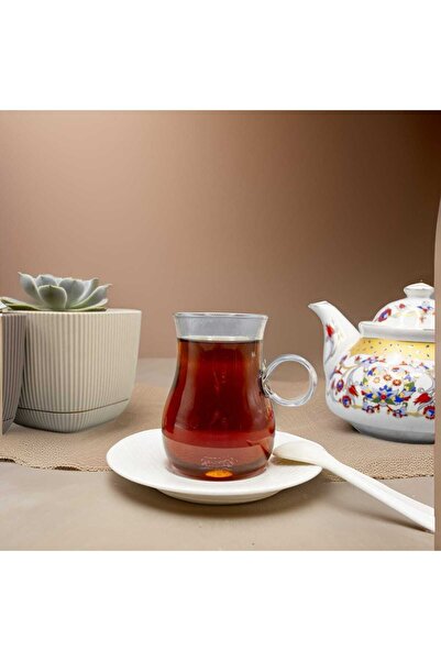 MadaMelya Borosilikat Tombik Isıya Dayanıklı Çay Bardağı 6'Lı Termisil Bardak...