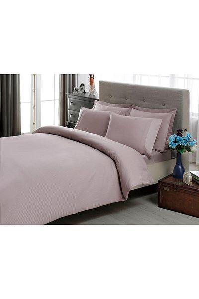 Taç Комплект завивки Stripe Premium Basic King Size, лилав
