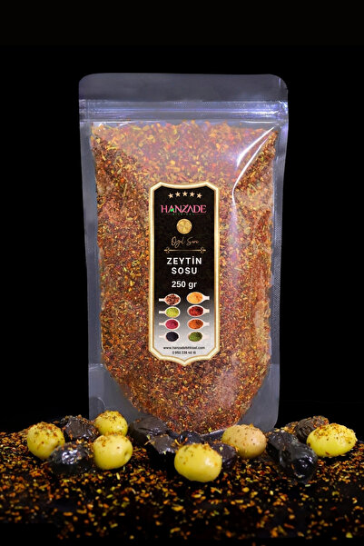 Hanzade Bitkisel Zeytin ve Zeytinyağı Çeşnisi 250 Gr Sosu Harcı Baharatı Kahvaltılık