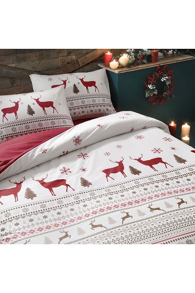 Taç Belly Glow Ranforce Double Duvet Cover Set Red