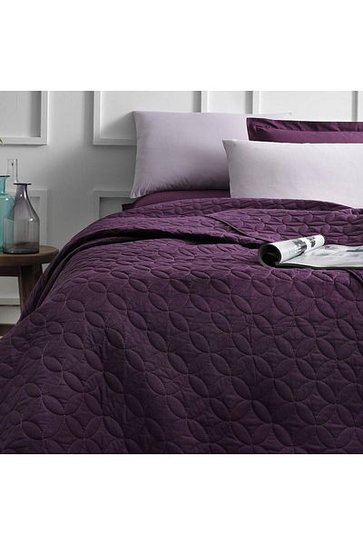 Taç Purple Single Basic Bedspread