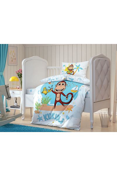 Taç Kukuli Summer Party Cotton Licensed Duvet Cover Set