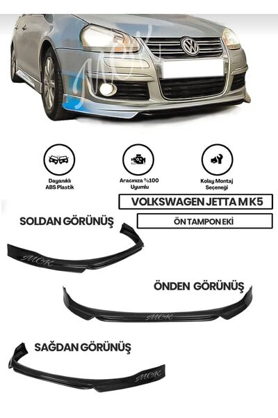 GÜNEŞLİ GARAJ Volkswagen Jetta Mk5 Uyumlu Ön Ek (plastik)