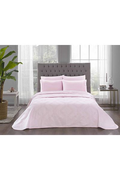 Taç Madison Jacquard Double Pique Set Pink