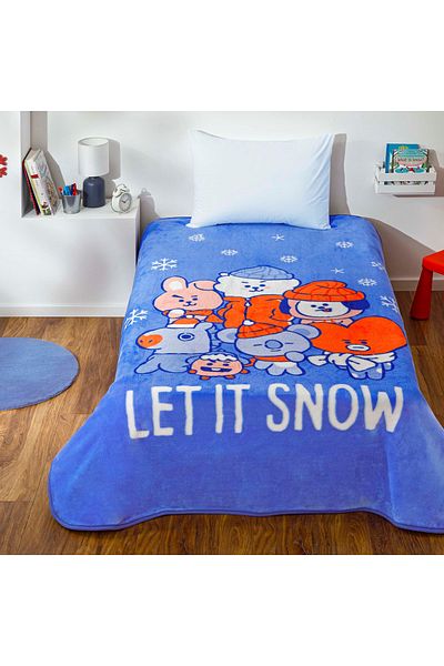 Taç Licensed Bt21 Let It Snow Blanket