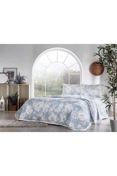 Taç Set Bennett Cotton Double Pique Blue