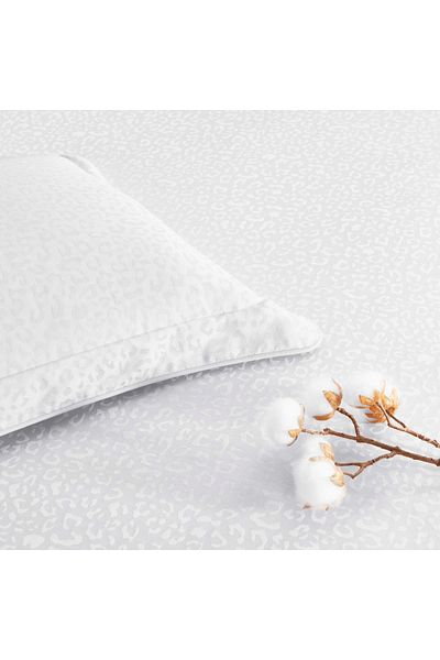 Taç Σετ Παπλωματοθήκη Leo Jacquard Διπλό Λευκό