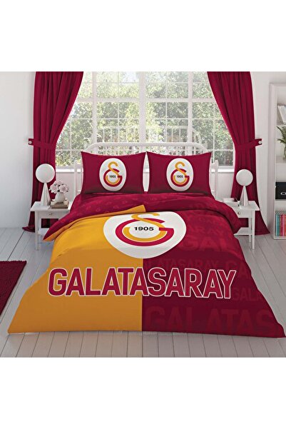 Taç Galatasaray Parçalı Logo Pamuk Nevresim Takımı