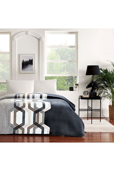 Taç Orfeo Single Blanket Navy Blue