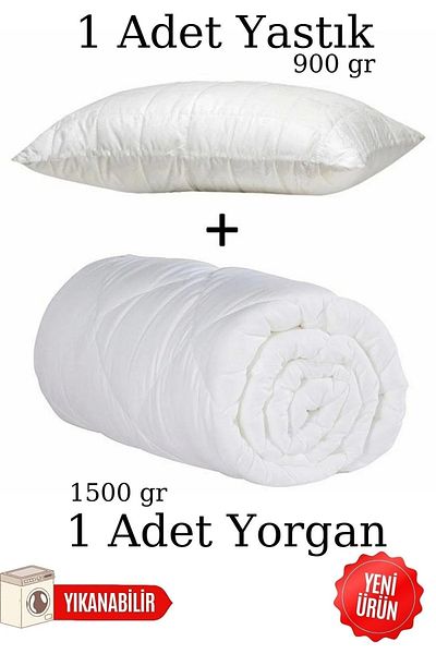 Soft Colours Μονό πάπλωμα σιλικόνης + 1 μαξιλάρι σιλικόνης