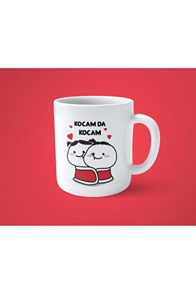 hesaplisiburada My Husband and My Wife and My Wife 2-Piece Printed Mug