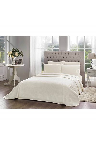 Taç Ecru Laguna Jacquard Single Piece Set