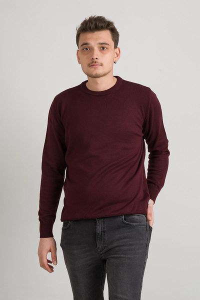 AKÇAYLAR ZERO COLLAR COTTON SLIMFIT BASIC MEN'S KNITWEAR SWEATER