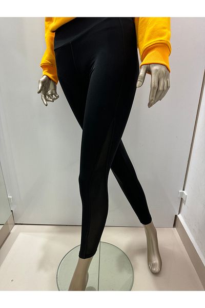 Besttrend Jambiere sport negre cu talie înaltă pentru femei