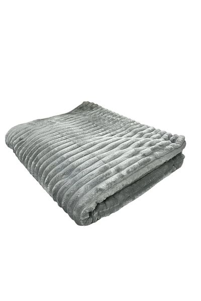 Homeilla Puffy Wellsoft Striped Double Blanket