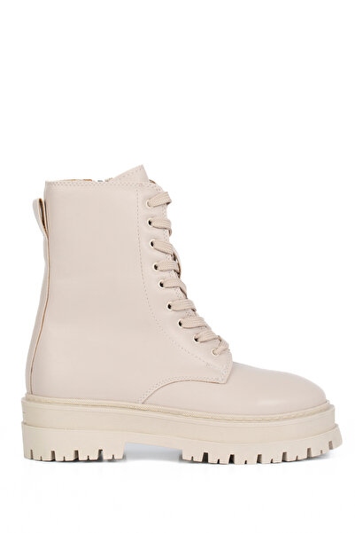 9 for us shoes Bağcıklı Kadın Postal Bonita Bej