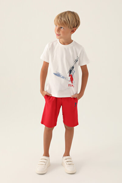 U.S. Polo Assn. US Polo AssnBoy's Crayons Art Licensed T-shirt-Shorts Set
